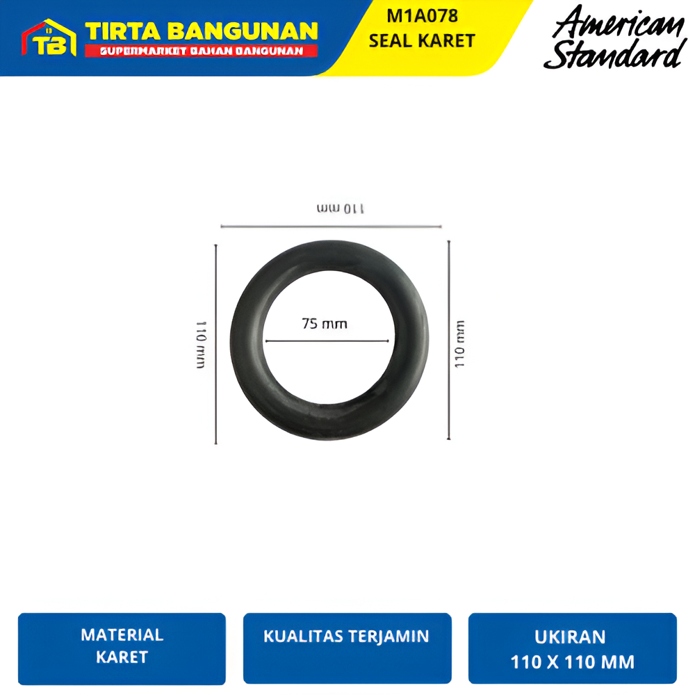 AMERICAN STANDARD M1A078 KARET TANGKI KLOSET CLOSET TOILET WC DUDUK