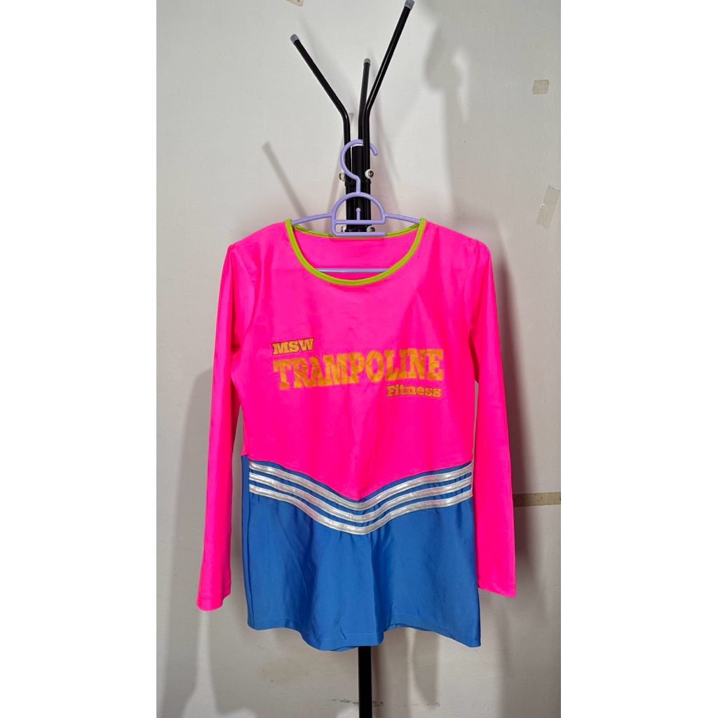 [ Preloved ] BAJU TRAMPOLINE FITNESS / KAOS TRAMPOLIN | BAJU OLAHRAGA WANITA | KAOS SENAM FITNES GYM