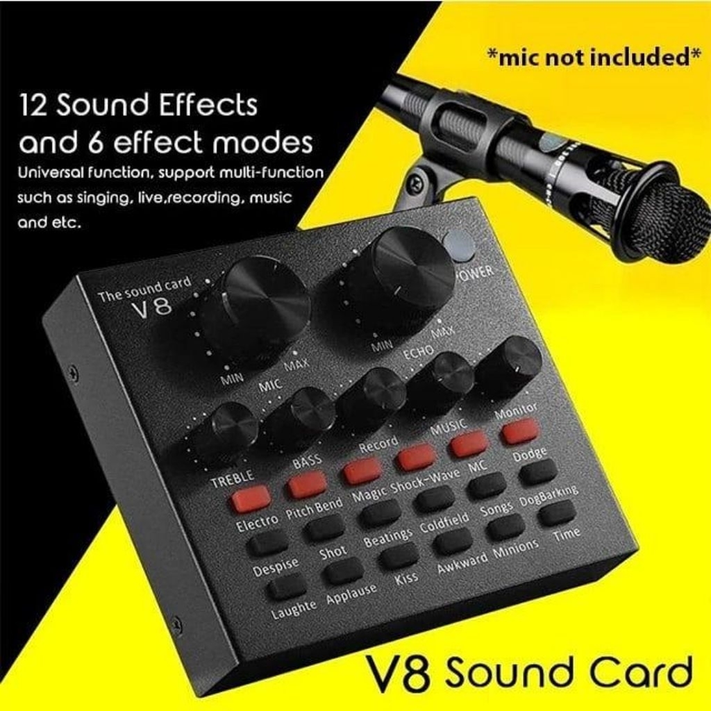SOUNDCARD V8 UNTUK RECORDING
