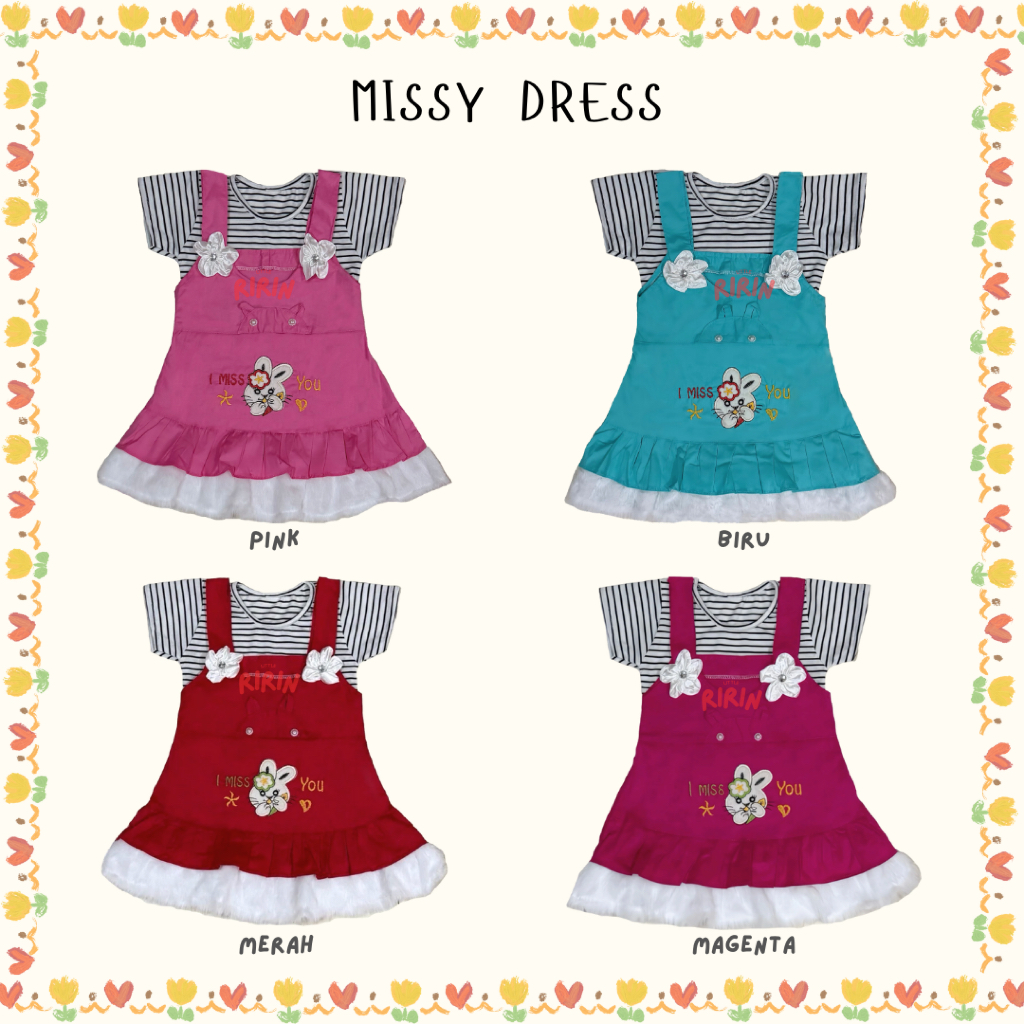 LITTLE RIRIN - Missy Dress | Dress Anak Perempuan