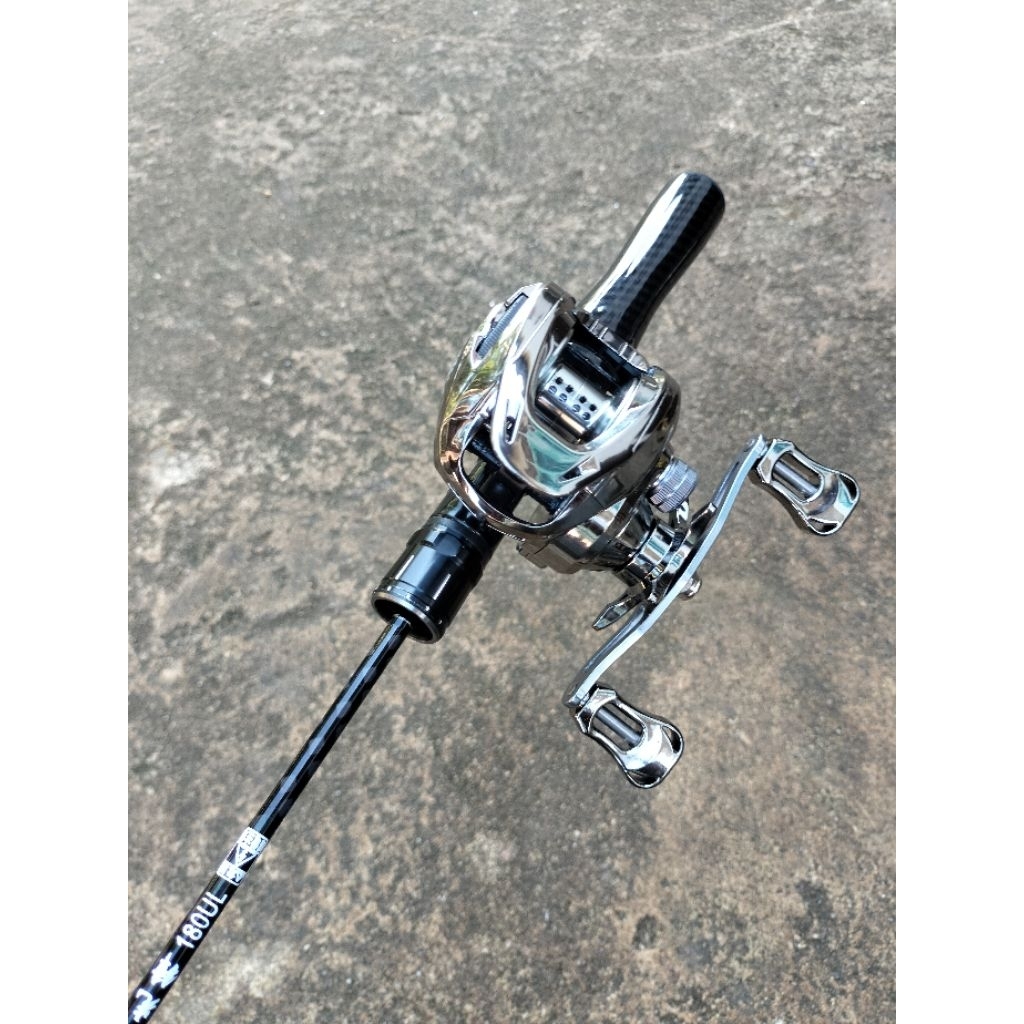 1set joran casting(Zorro)carbon solid&reel bc Zorro drg clicker