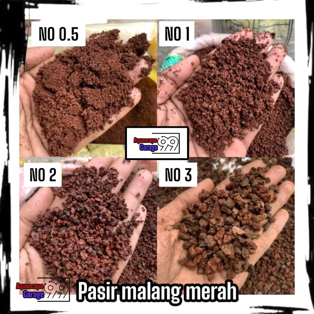 pasir malang merah 1kg / pasir malang merah No0.5, No1 No2 No3 / pasir malang merah / Pasir malang /