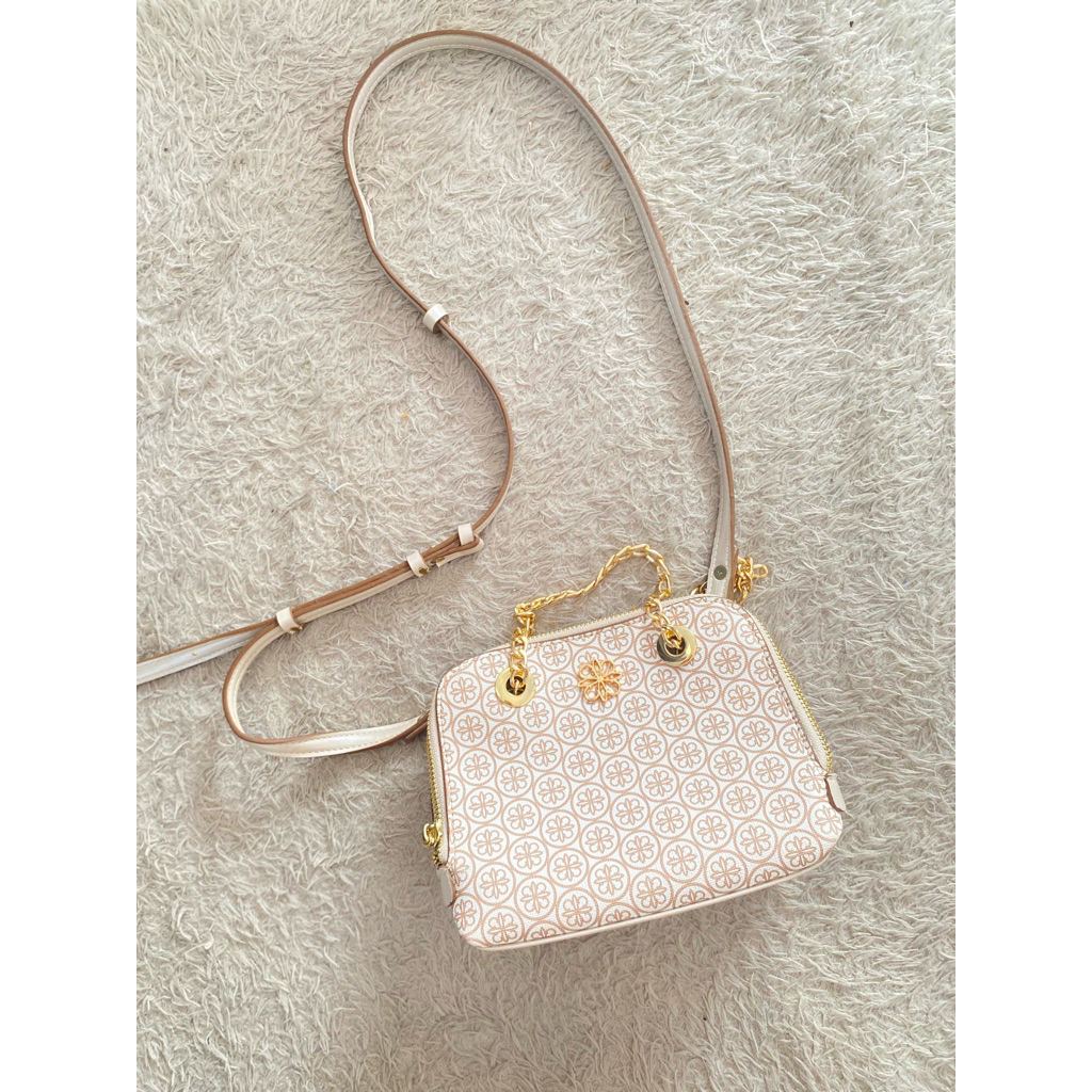 clucth tas pesta dompet pesta selempang by Les Catino Putih preloved