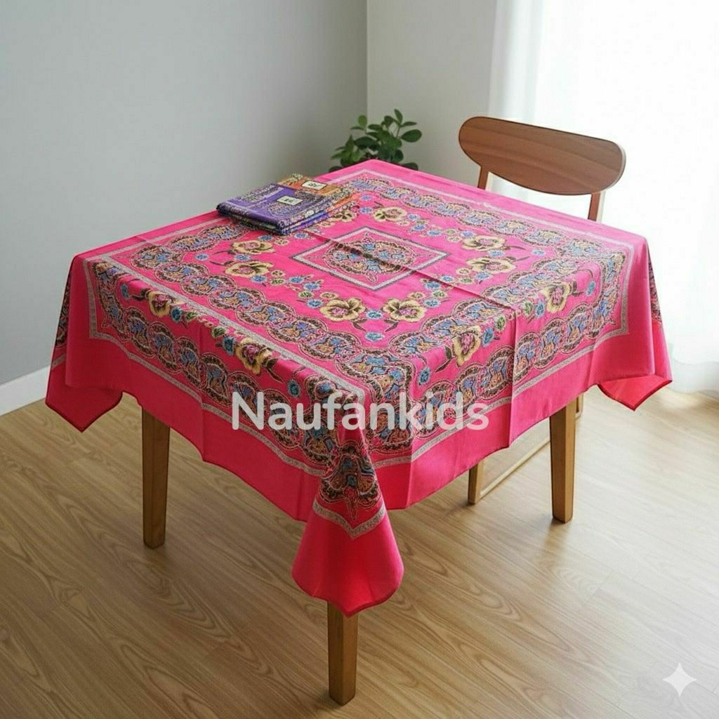 paket 10 pcs taplak meja kantor sekolah motif batik taplak meja guru sekolah segi empat bahan katun