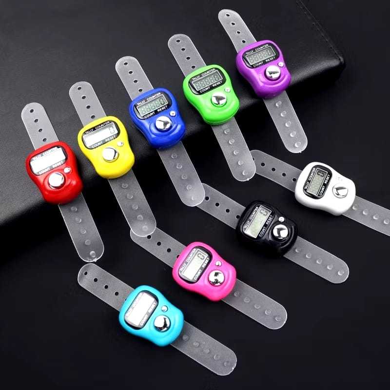 FANSTORE_PKU / Tasbih Digital Mini Alat Hitung Elektronik Finger Tally Counter Mini Jari Penghitung 