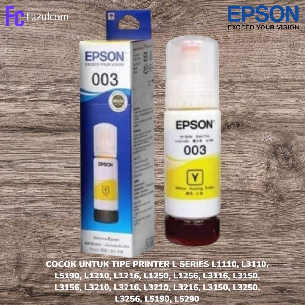Tinta Epson 003 Hitam For Epson L1110 L3100 L3110 Hitam