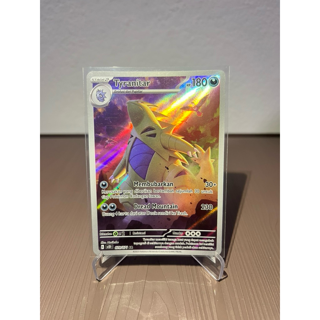 AR Tyranitar sv2D 079/071 Letusan Tanah Pokemon Trading Card Game Indo