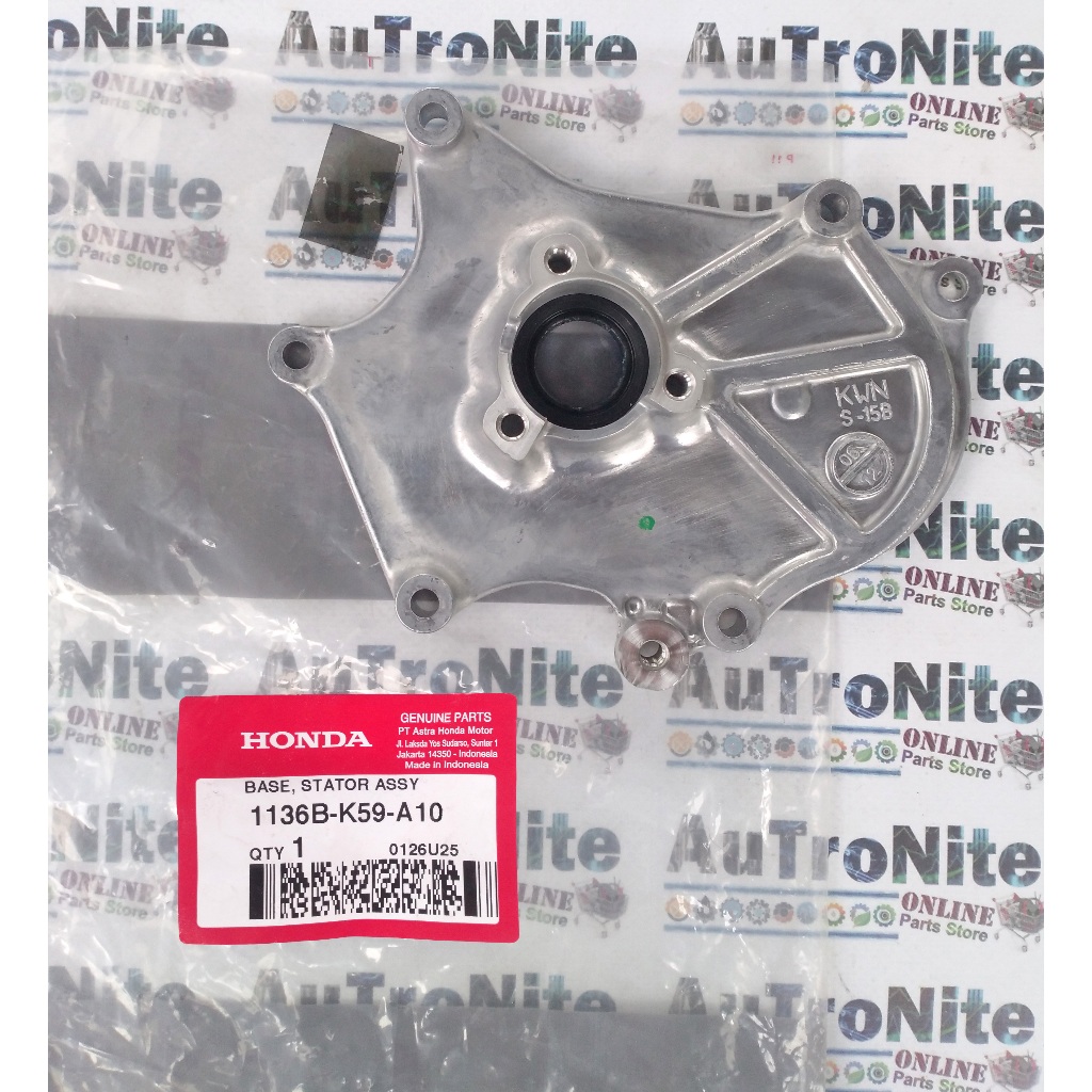 Cover Base Stator Tutup dudukan Magnet Spul Assy 1136B-K59-A10 Original Honda Air Blade PCX Vario 12