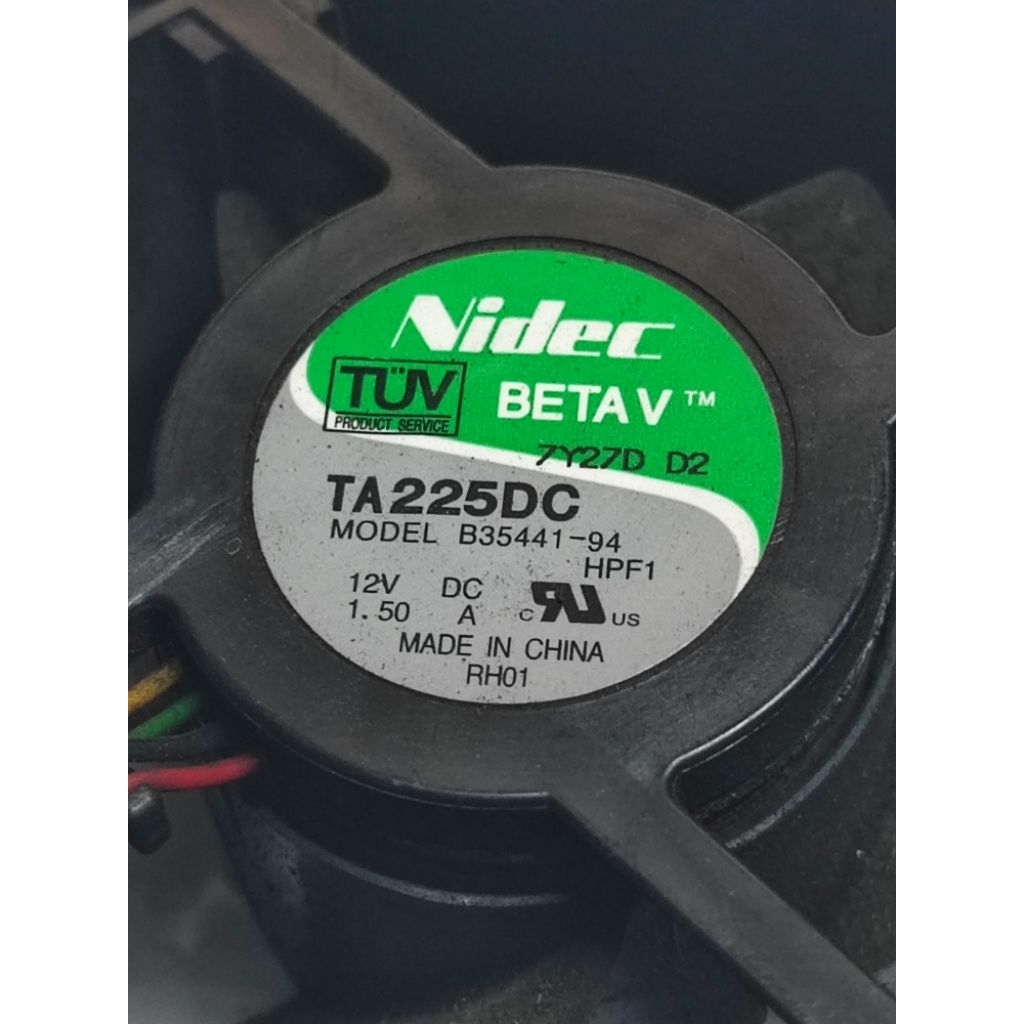 Kipas blower NIDEC 6cm 12V 1,50A angin kencang