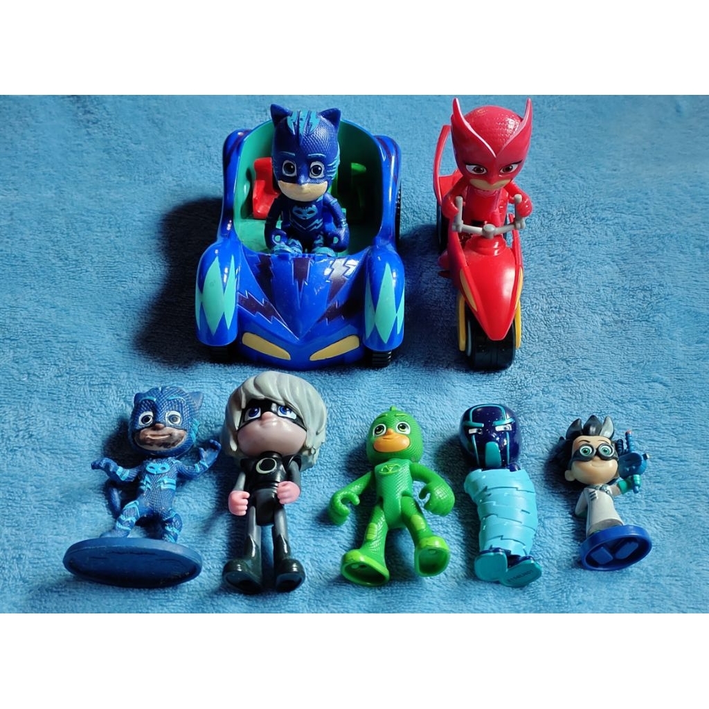 Take All Figure dan Kendaraan Pj Mask Original Frog Box Preloved