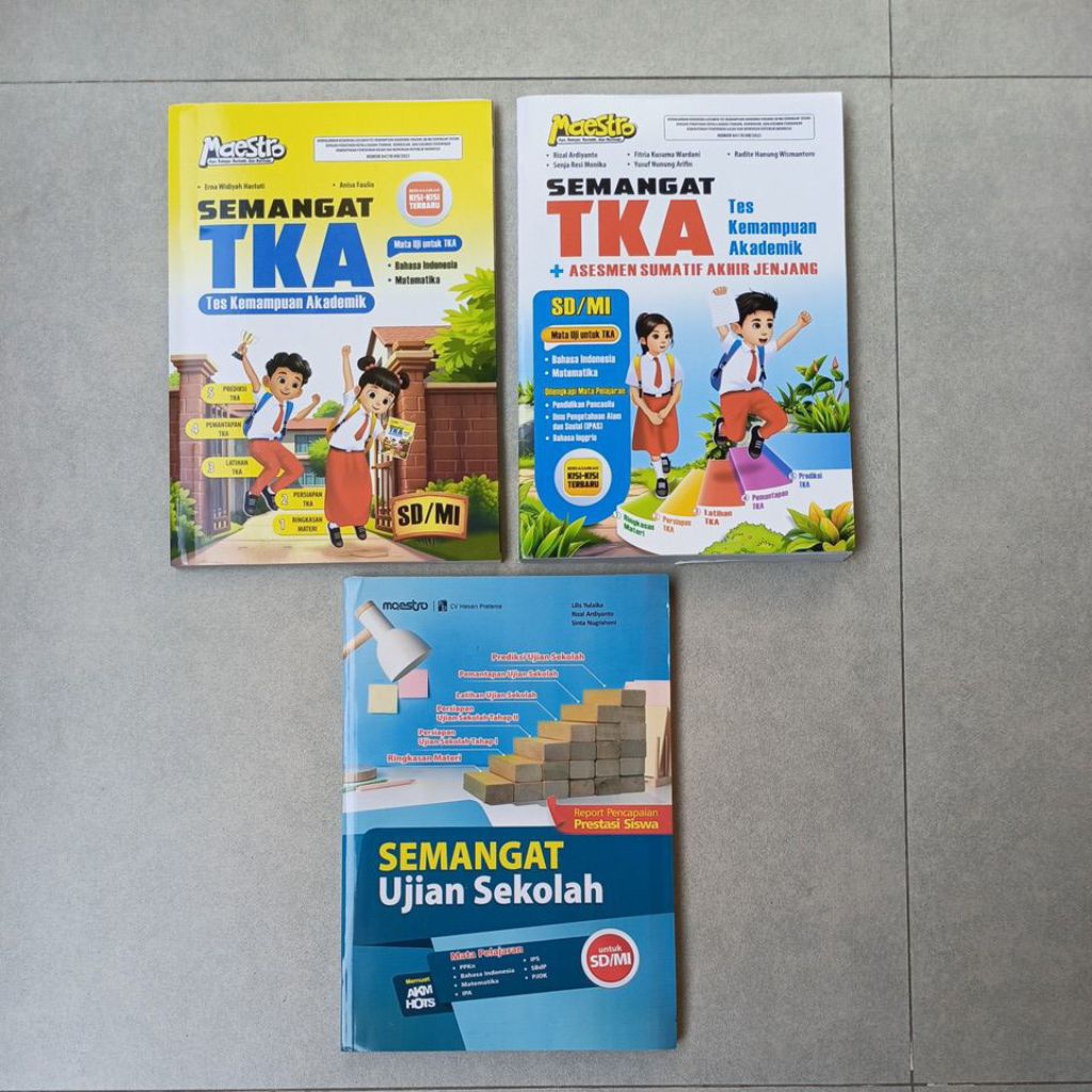 Semangat TKA SD. TKA + ASAJ. Ujian Sekolah. CV Hasan Pratama. LKS Maestro (terbaru 2025/2026)