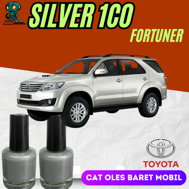 TOYOTA SILVER 1C0 CAT OLES PENGHILANG BARET MOBIL LECET GORES CAT SILVER METALIK INNOVA FORTUNER