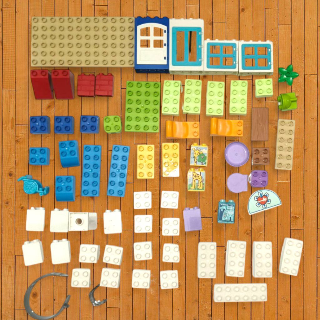 Lego brick duplo ori dan kw curah per 1 kilogram second