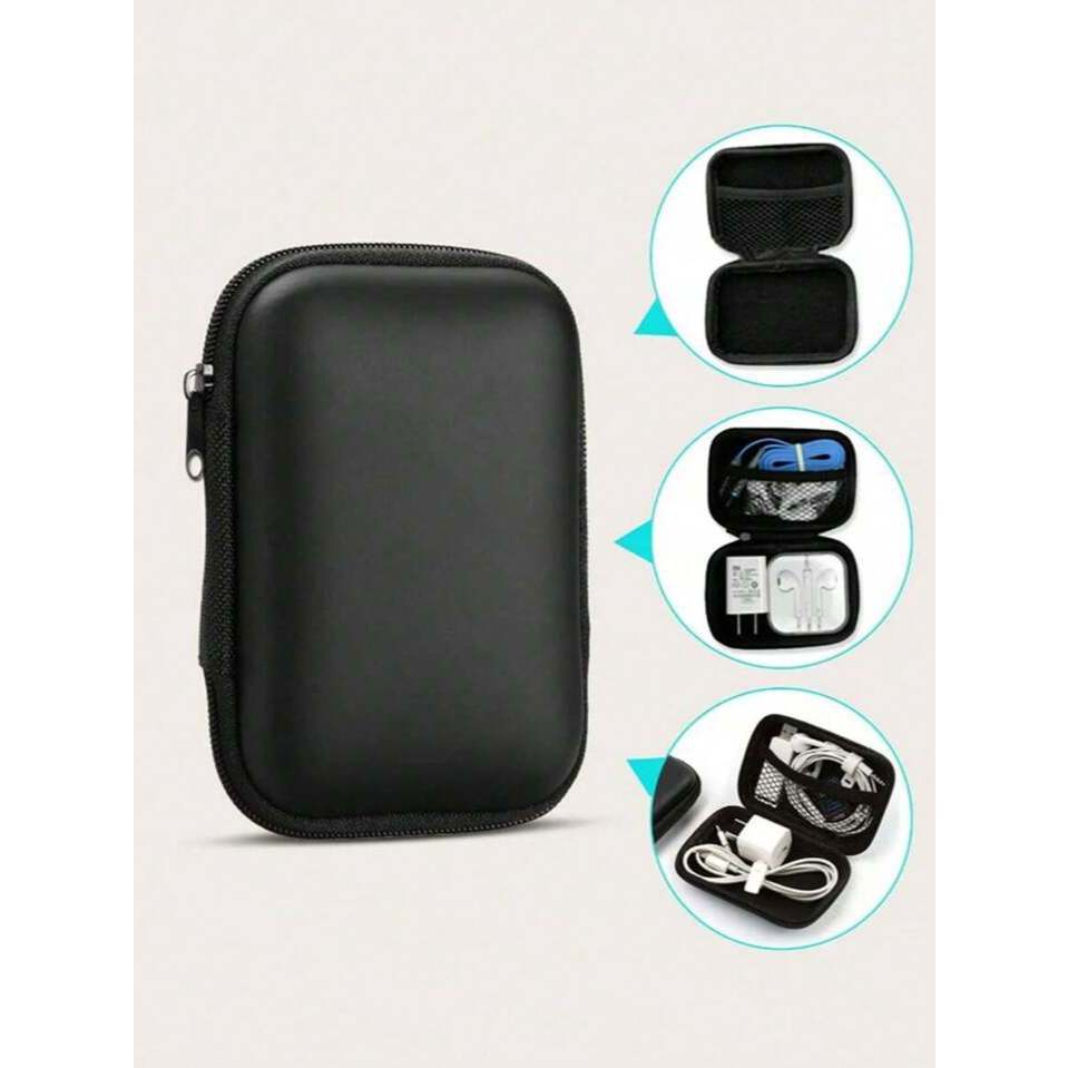 Pouch JUMBO Persegi Panjang Penyimpanan Headset dan Kabel Charger — 6