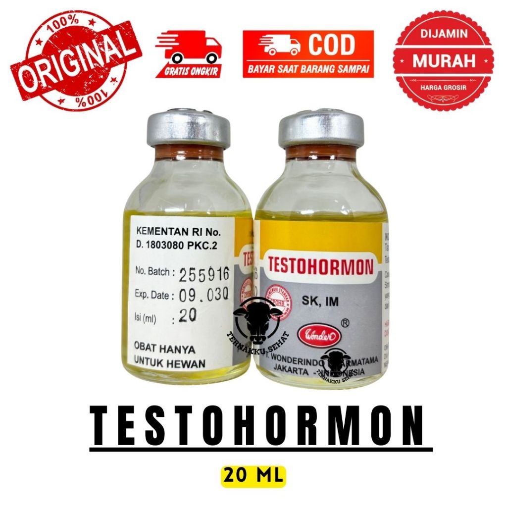 TESTOHORMON 20 ml - Mengatasi Gangguan Reproduksi Hewan Wonder