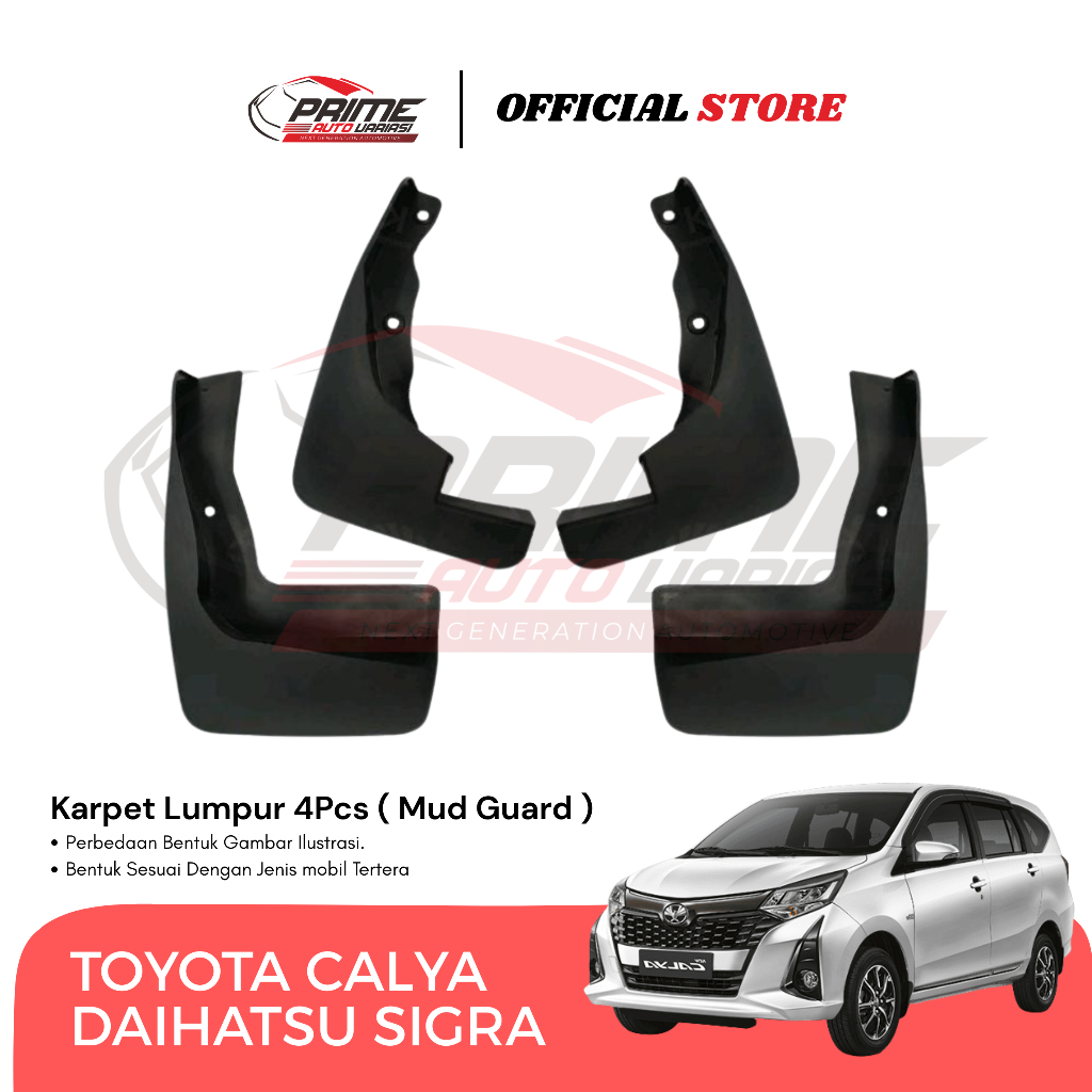Karpet Lumpur Mudguard Mud Guard Calya Sigra 2016 2017 2018 2019 2020 2021 2022 2023 2024 2025
