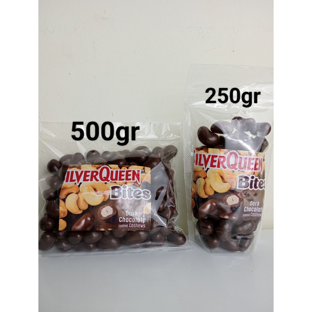 SILVERQUEEN BITES DARK COKLAT 500gr, 250gr