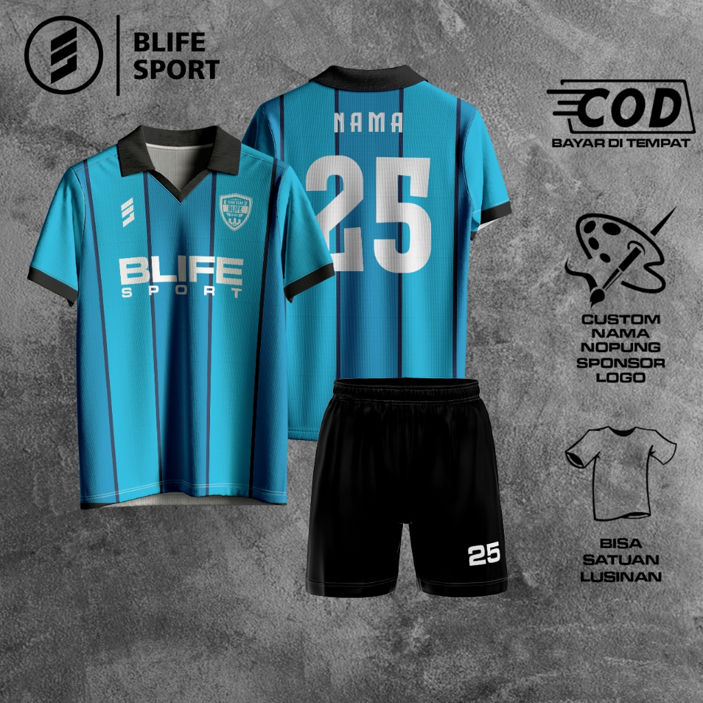 [ COD BISA SATUAN ] JERSEY FUTSAL/BOLA CUSTOM FULL PRINTING