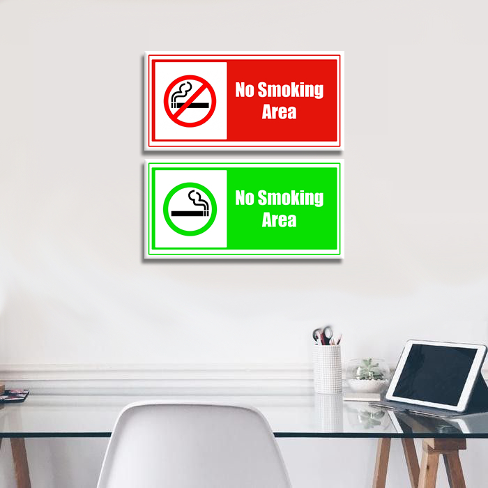 Promo Hiasan Dinding Walldecor No Smoking Area Paket No Smoking Area
