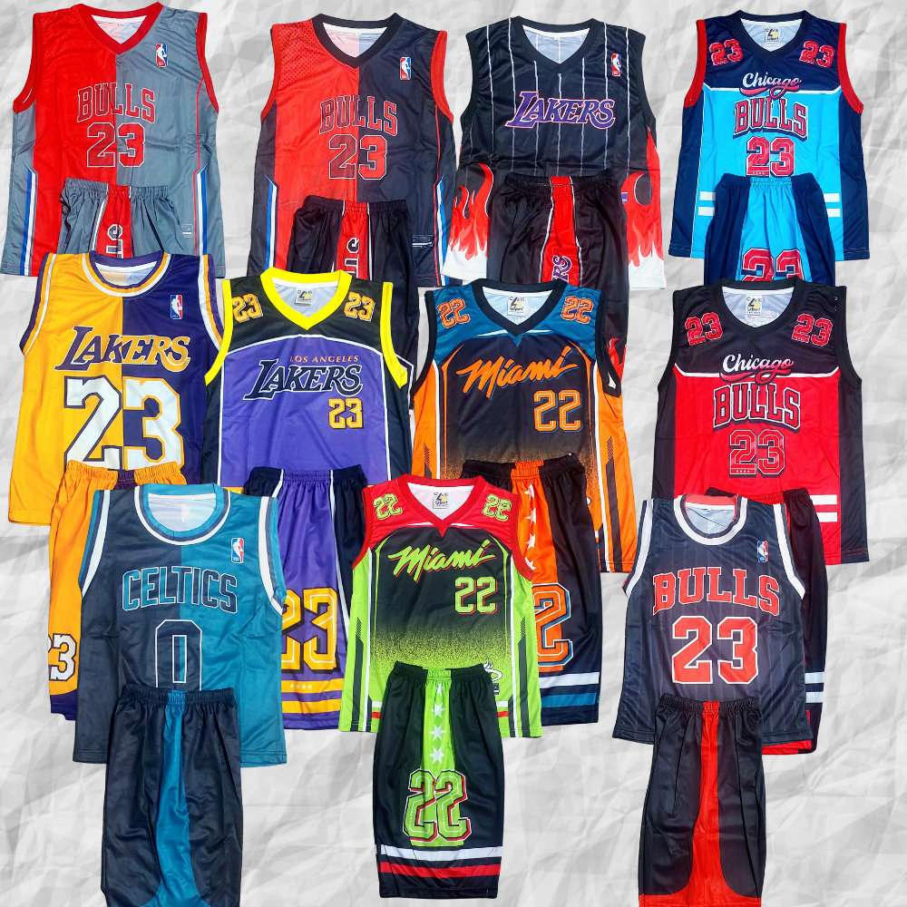 setelan baju basketball anak/baju jersey basket anak lekbong lakers