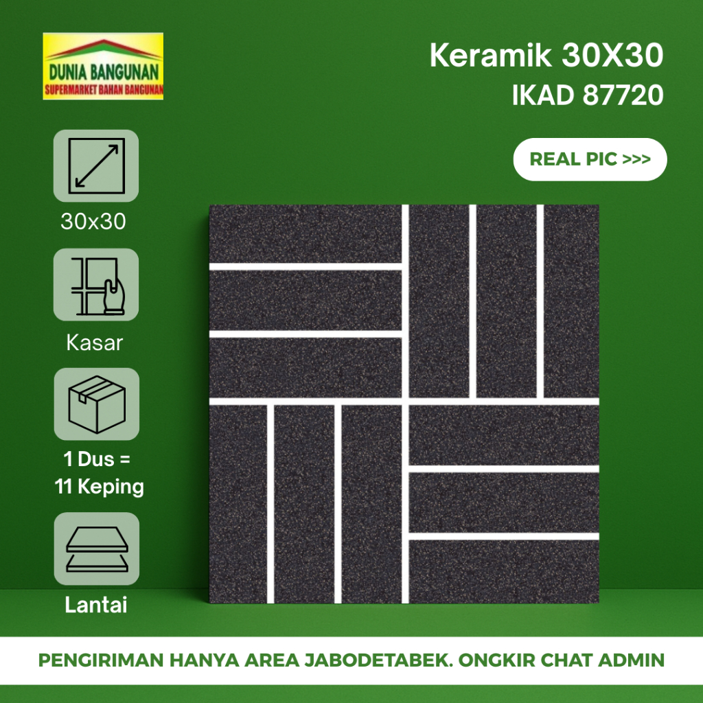 Keramik Lantai Kasar IKAD 30X30 GE 87220 Keramik Lantai Kamar Mandi Garasi