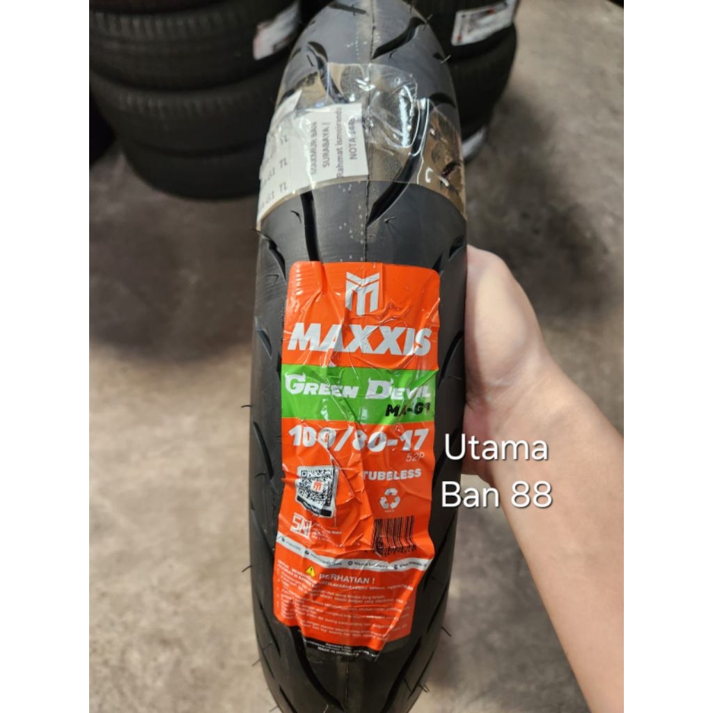 Ban Maxxis 100/80-17 Green Devil Tubeless