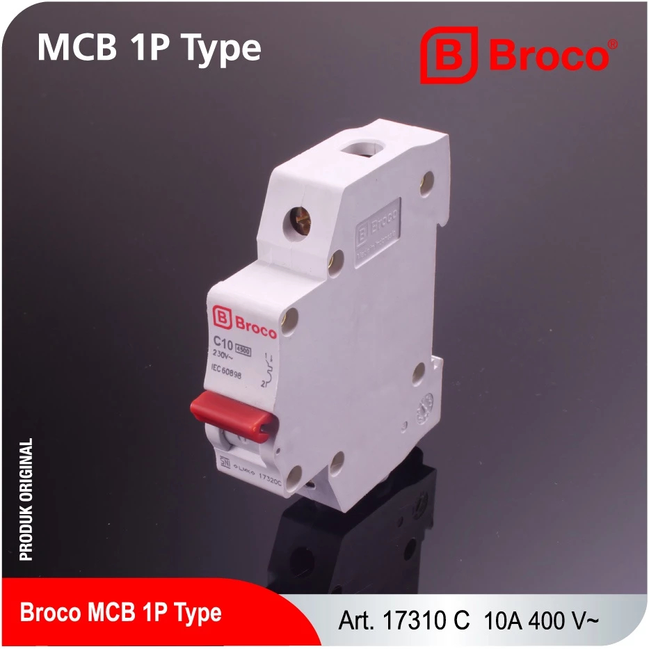Broco Electrical 17310C MCB C 10A / MCB Broco 10A SNI