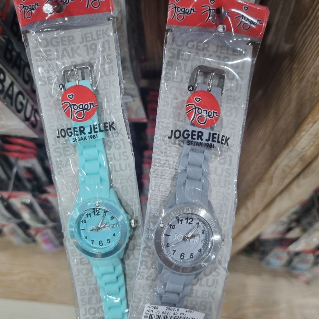 JAM TANGAN CEWEK JOGER 6021. JAM RUBBER. RUBBER WATCH. JAM TANGAN JOGER. OLEH OLEH BALI