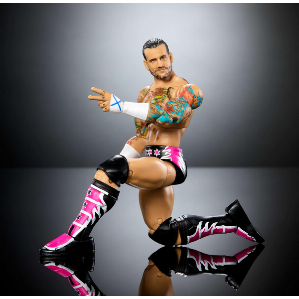 Mattel WWE Ultimate Edition Action Figure & Accessories Set, CM Punk 6-inch Collectible, Swappable