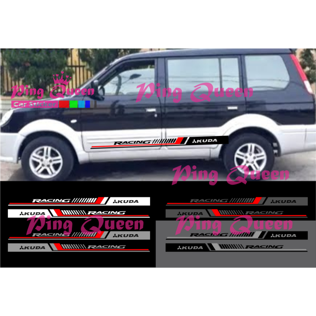 new sticker stiker mobil kuda cutting sticker mobil mitsubishi kuda