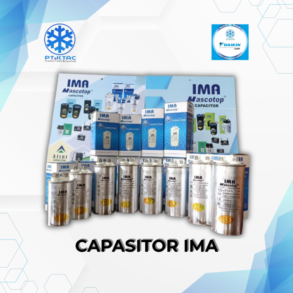 IMA Capacitor – Kapasitor Penggerak Motor Listrik Mesin Cuci & Pendingin