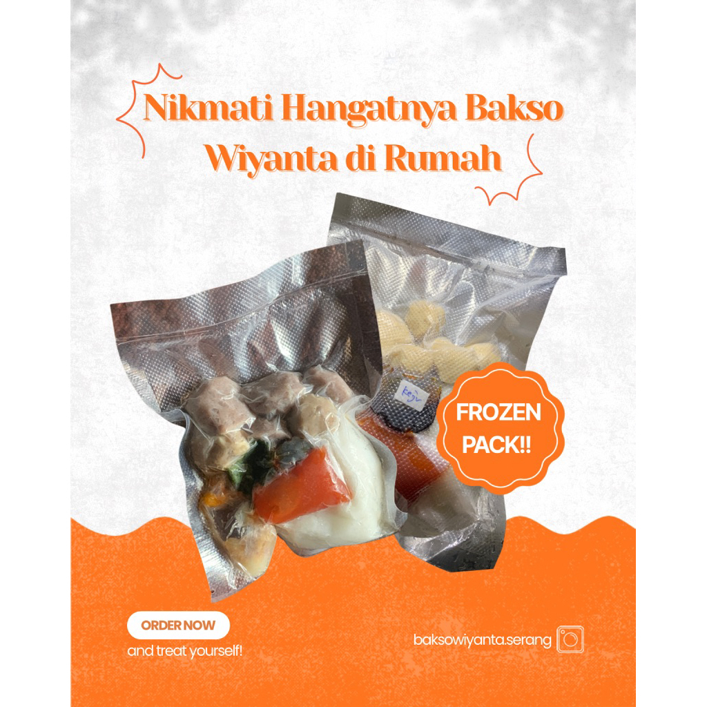 Bakso Gepeng Wiyanta Frozen Pack-Bakso Sapi Asli, Enak dan Praktis