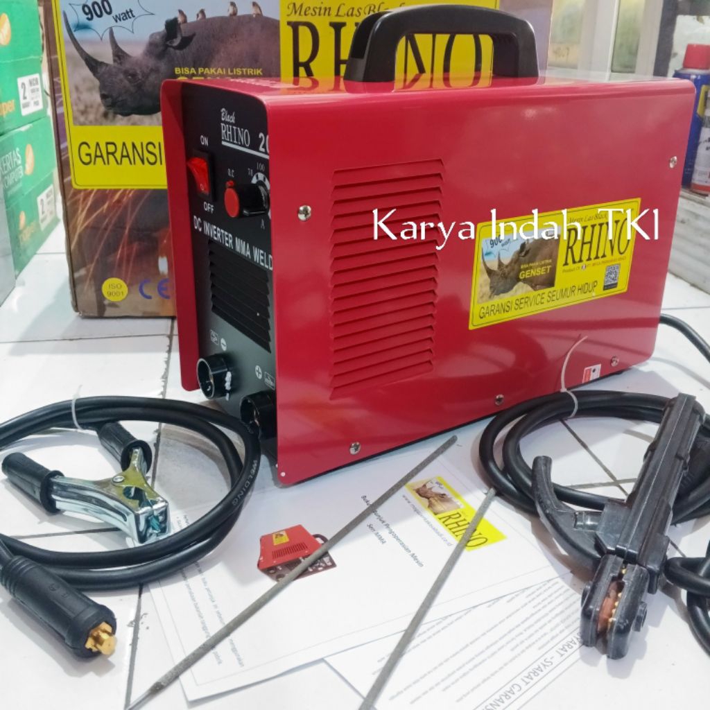 RHINO MMA200 Mesin Las 200 Amper Trafo Las IGBT Inventer Welding