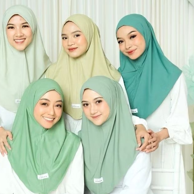 hijab instan original 100% by kenan clara instan size M