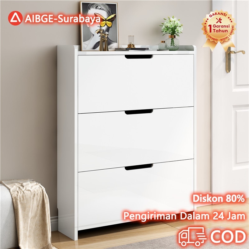 [Surabaya Express]Lemari Sepatu Rak Sepatu Kayu Rak Sepatu Lemari Sepatu Tertutup Lemari Sepatu Mini