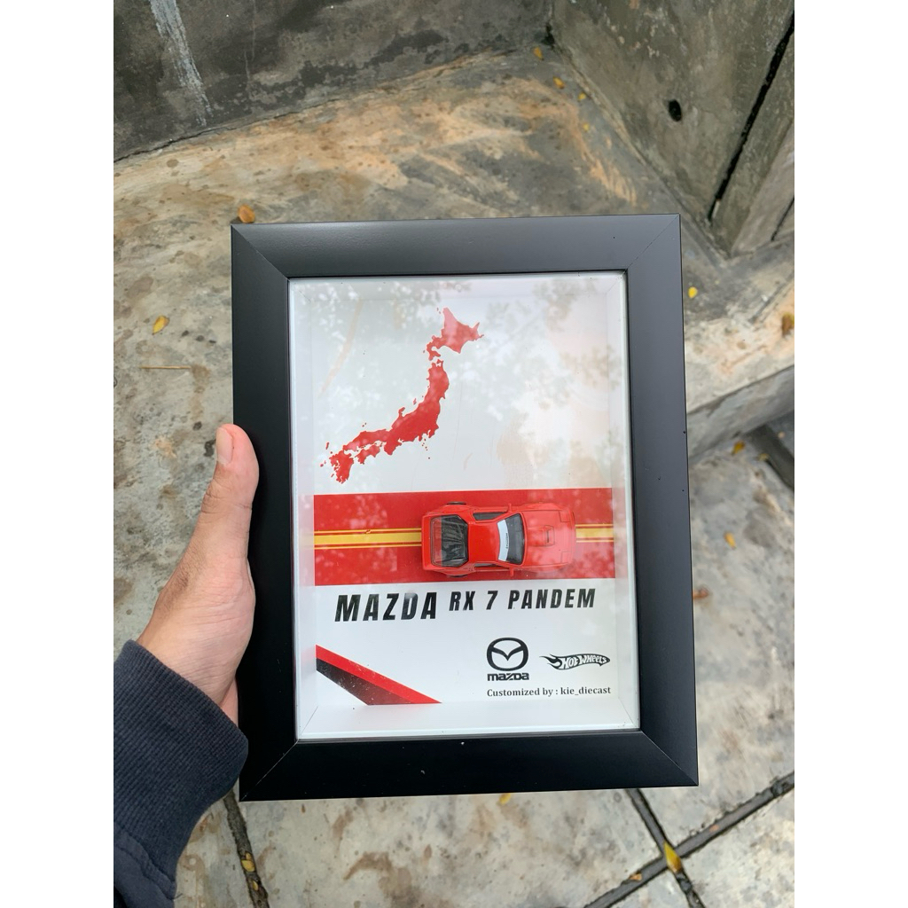 Frame Diecast/Hotwheels Rx7 Pandem