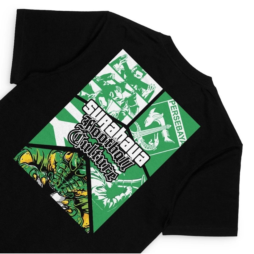 Kaos Persebaya "Persebaya GTA" - Kaos Supporter /Surabaya Fans/distro Persebaya/Bonex/Kaosan