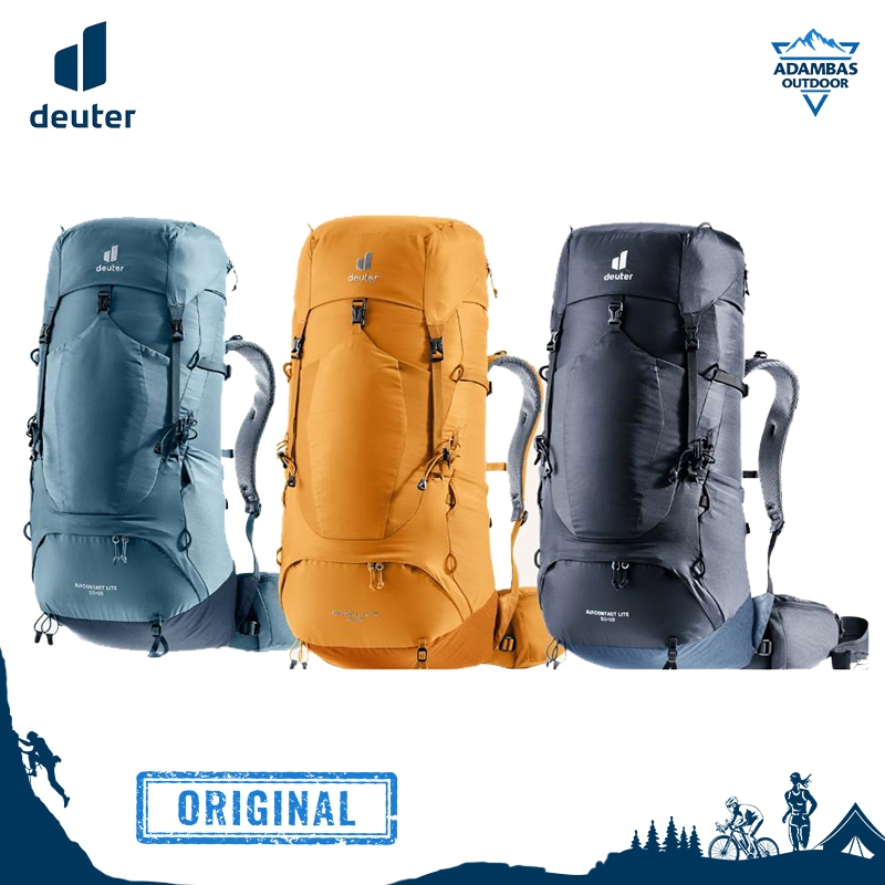 Backpacking Pack- DEUTER AIRCONTACT LITE 50+10 - RANSEL GUNUNG