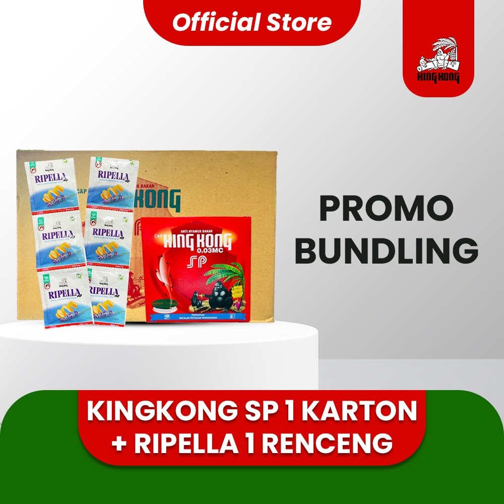 Kingkong SP Obat Nyamuk Bakar Per Karton Free Ripella 1 Renceng