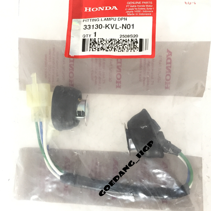 Piting Soket Socket Lampu Depan SUPRA X 125 ORI AHM 33130KVLN01