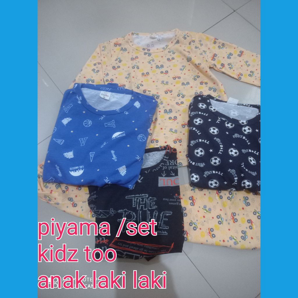 piyama/setelan anak Kidz too baju tidur  laki laki