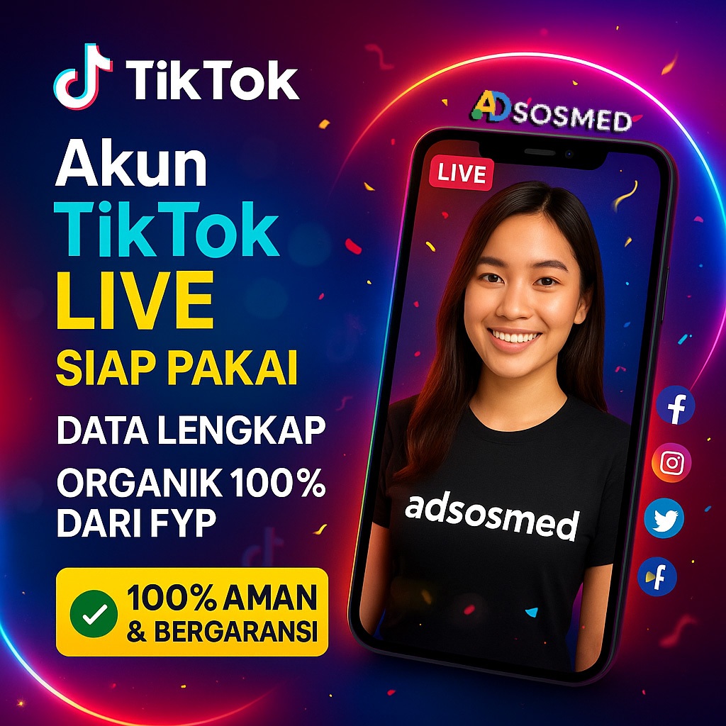 AKUN TIKTOK BISA LIVE HASIL FYP FOLLOWERS ASLI BERKUALITAS