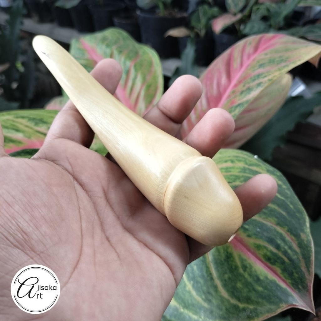 AJISAKA_ART | pipa once / once cangklong unik dan antik kayu kemuning