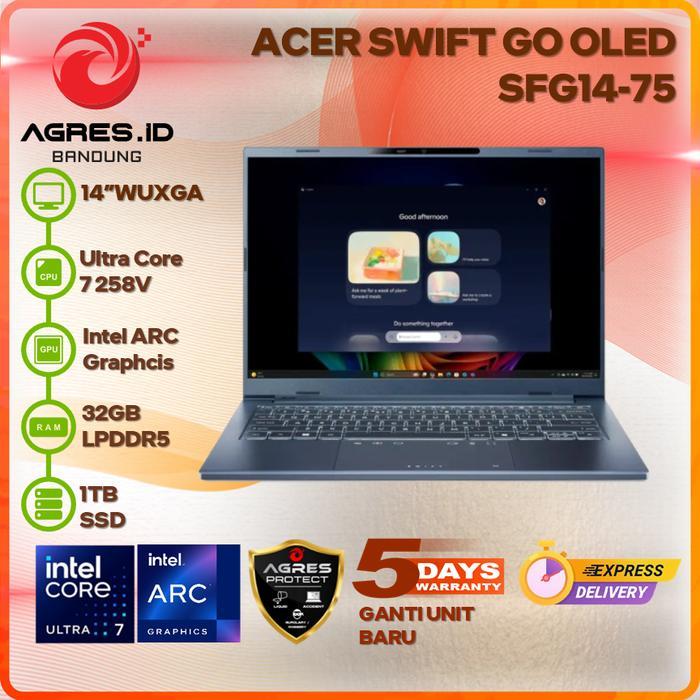 ACER SWIFT GO SFG14-75 ULTRA 7 258V 32GB 1TB 14" WUXGA OLED 60HZ