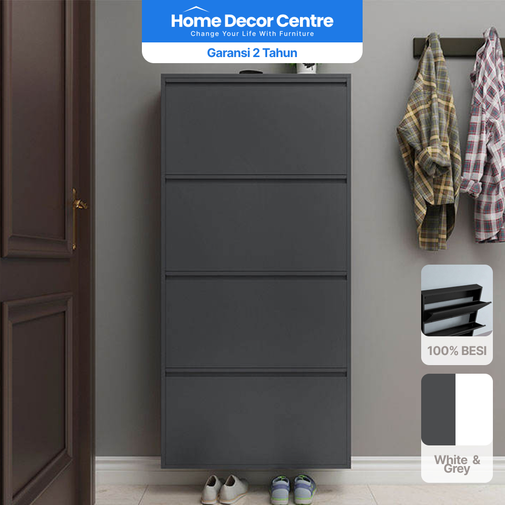 Rak sepatu Besi Kuat tebal Lemari Sepatu Aluminium Lemari Sepatu Besi Rak Sepatu Susun Besi