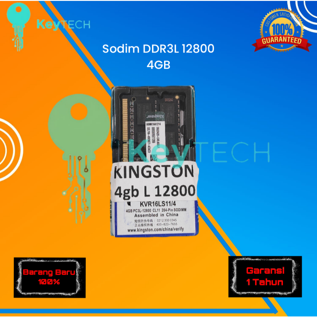 RAM KINGSTON / DDR3L 4GB PC12800