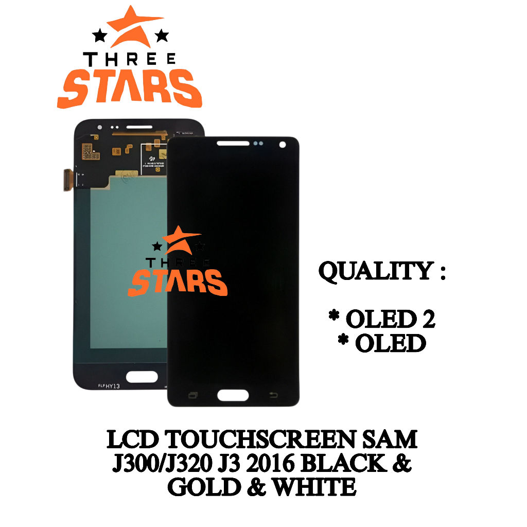THREESTARS _LCD TOUCHSCREEN J300 / J320 / J3 2015 / J3 2016