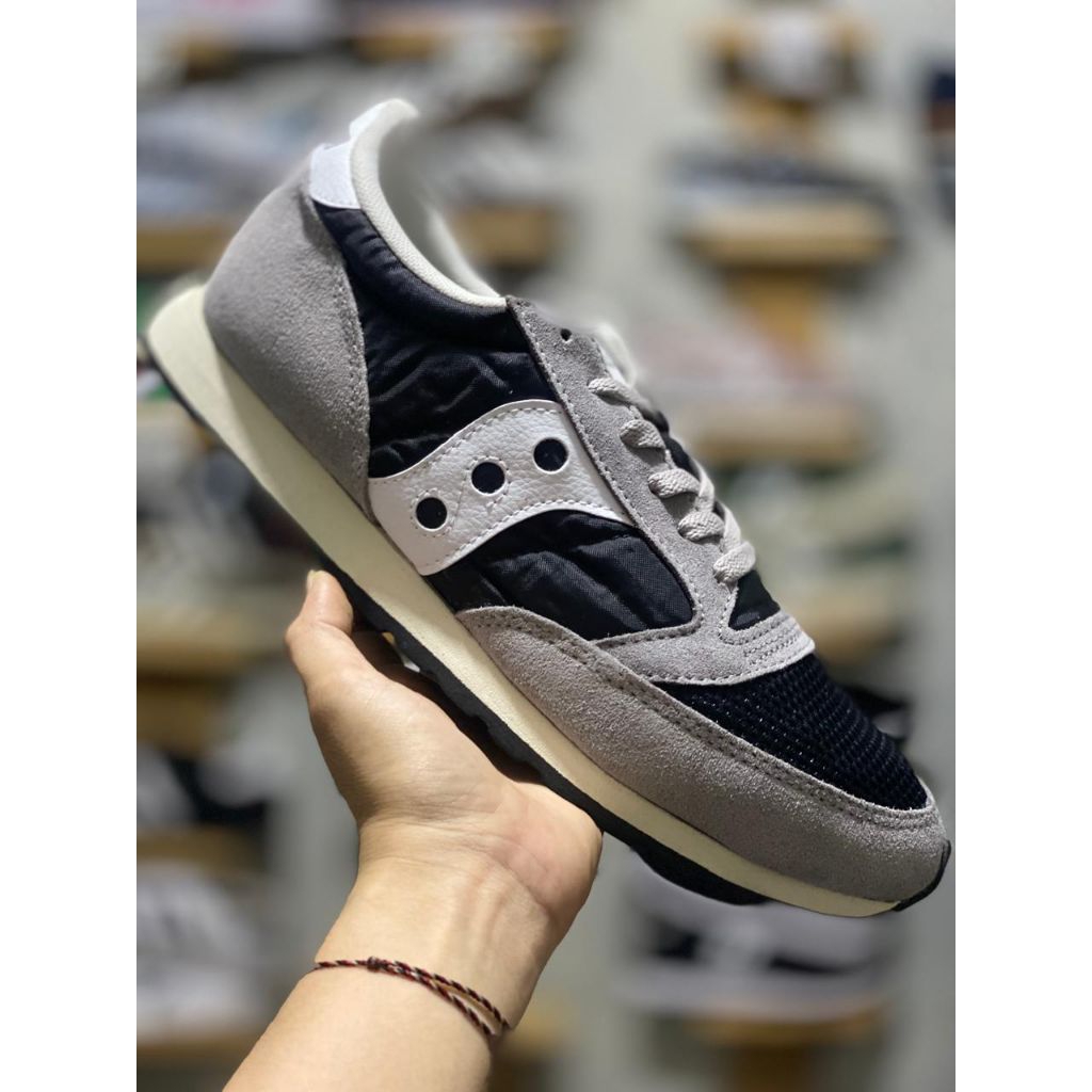 BIG SALE  SEPATU SAUCONY JAZZ VTG GREY BLACK WHITE