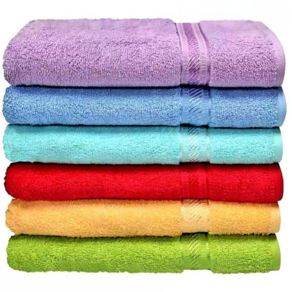 PROMO HANDUK MERAH PUTIH ORI/ASLII HANDUK MANDI UK 50X100CM BAHAN KATTUN NYAMAN DI KULIT DAN LEMBUT