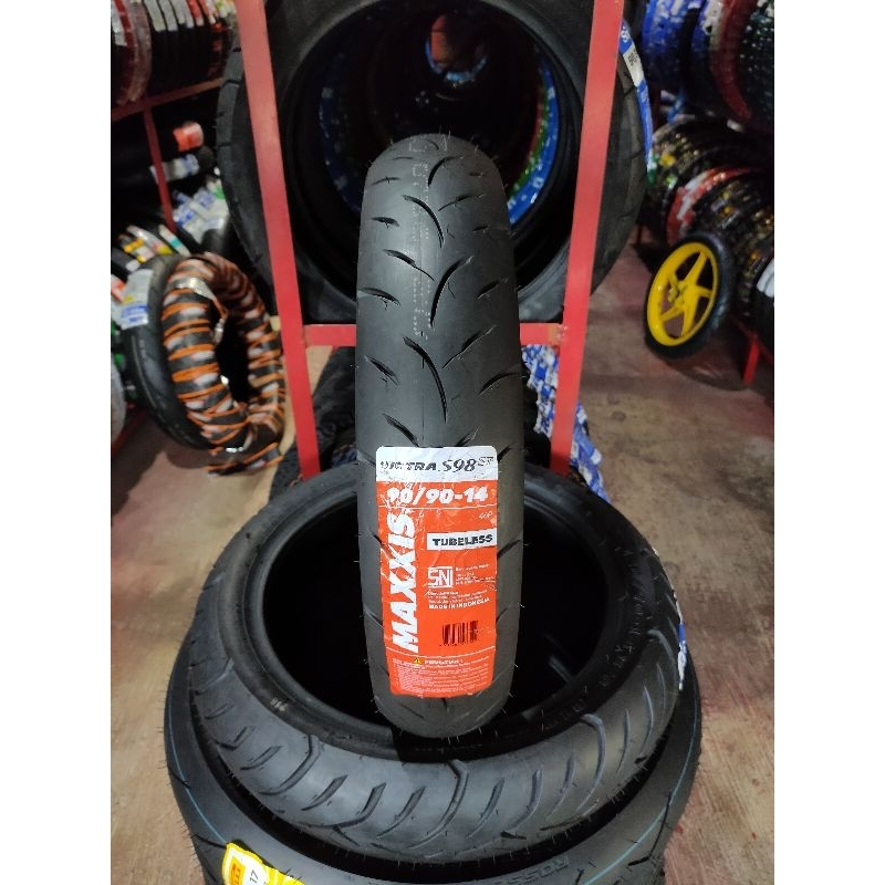 SEPASANG / SATUAN BAN MOTOR LEXI MAXXIS VICTRA Ring 14 TUBELESS DEPAN BELAKANG LEXI